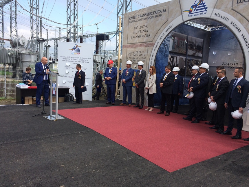 Transelectrica a modernizat o staţie de 400 kV în Suceava, cu 24 milioane lei