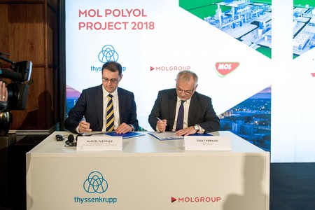 Grupul MOL investeşte 1,2 miliarde euro într-un complex chimic din Ungaria