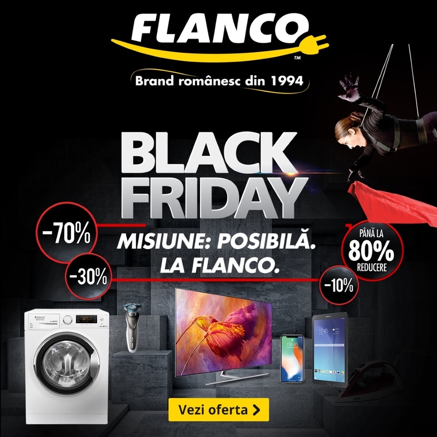 Flanco demarează vineri campania Black Friday 