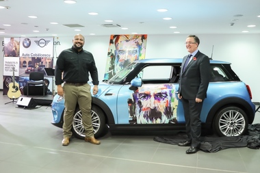 Cel mai nou dealer MINI se lansează cu un proiect de artă semnat Amirou Diallo 