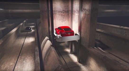 Elon Musk a prezentat primul tunel săpat în regiunea Los Angeles pentru transport de mare viteză