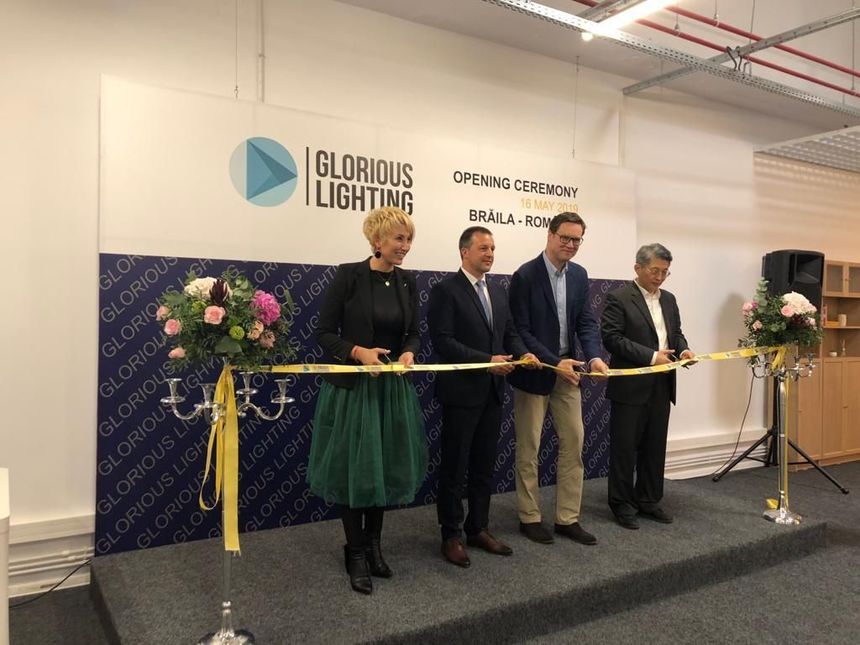 O fabrică specializată în producţia de aparate de iluminat a fost inaugurată la Brăila, în urma unei investiţii de 17 milioane de euro