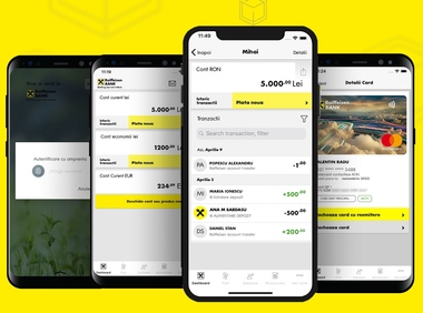 Raiffeisen Bank a lansat noile aplicaţii de mobile şi internet banking 