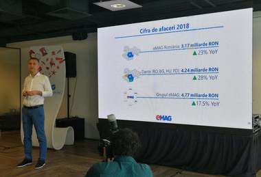 Grupul eMAG a înregistrat un avans de 17,5% al afacerilor anul trecut şi a depăşit un miliard de euro 