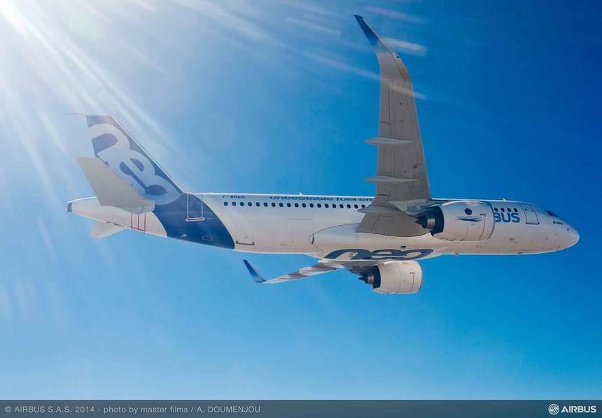 Airbus a primit în iunie comenzi pentru 145 de avioane single-aisle din familiile A320 şi A220 