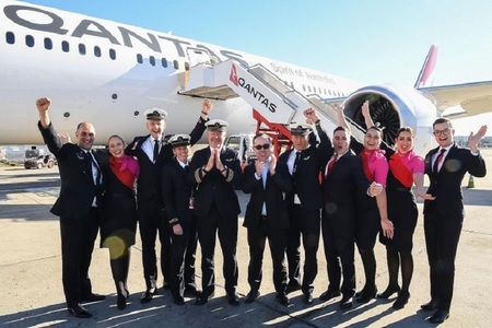Compania aeriană Qantas a testat cel mai lung zbor fără oprire din lume, între New York şi Sydney