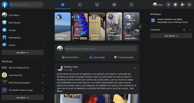 Facebook lansează un nou design pentru desktop, cu dark mode