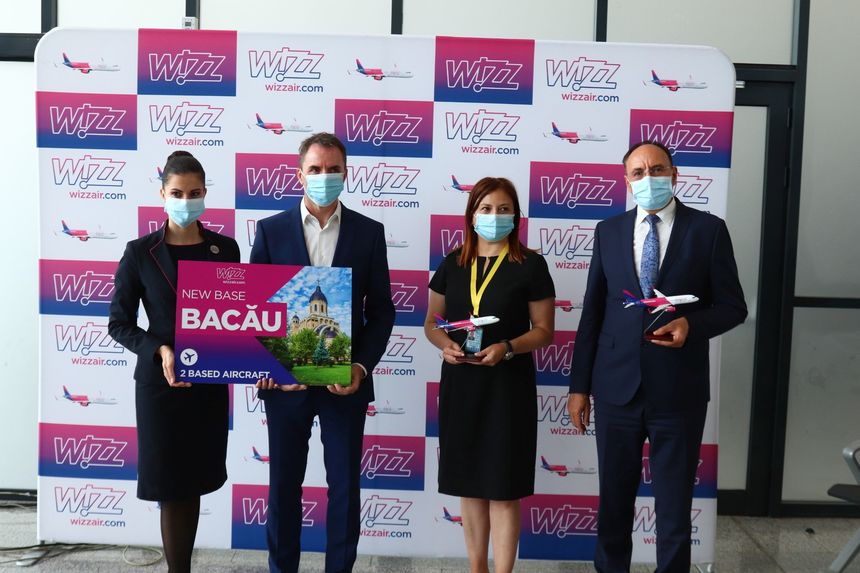 Wizz Air deschide a 31-a bază la Bacău, de unde va lansa 12 noi rute către şase ţări începând cu 29 octombrie


