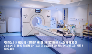 Comisia  Europeană a aprobat investiţii de 47 de milioane de euro pentru construcţia unui spital de urgenţă în Craiova, care ar putea fi gata în 2026