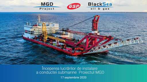 Grup Servicii Petroliere şi Black Sea Oil & Gas instalează o conductă de peste 120 de km, care va aduce gaze în România din Marea Neagră, investiţie de circa 500 milioane euro