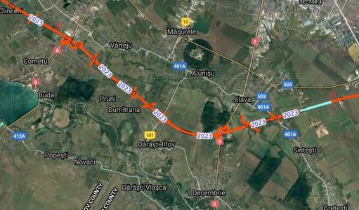 Asociaţia Pro Infrastructură: Pe Autostrada de Centură Bucureşti se lucrează doar pe 1,7 km din cei peste 100 de kilometri, deşi Ministerul Transporturilor şi CNAIR au promis că toate sectoarele de pe semi-inelul sudic vor fi autorizate - VIDEO 