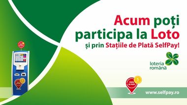 Românii pot juca la loto şi la cele peste 5.200 de staţii de plată SelfPay, anunţă Loteria Română