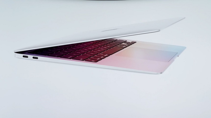 UPDATE - Apple a prezentat computerul notebook MacBook Air, primul prevăzut cu un microprocesor proiectat de Apple