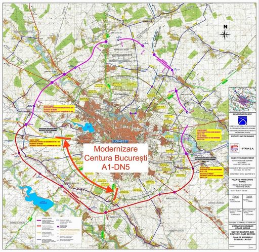 UPDATE - Drulă: Astăzi s-a lansat licitaţia pentru lărgirea la 4 benzi a Centurii Bucureşti, sectorul de sud-vest, între autostrada A1 şi DN5, proiectare şi execuţie/ Anunţul CNAIR