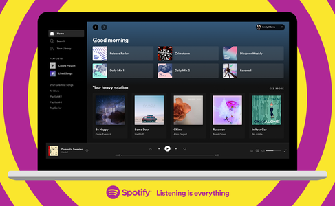Spotify schimbă designul aplicaţiilor de desktop şi web