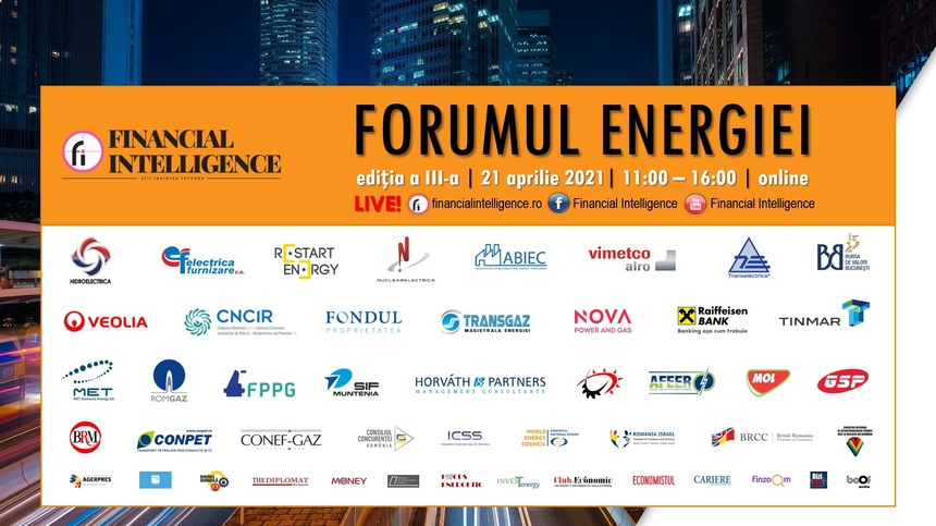 Ministrul energiei Virgil Popescu participă la ”Forumul Energiei”, organizat de Financial Intelligence