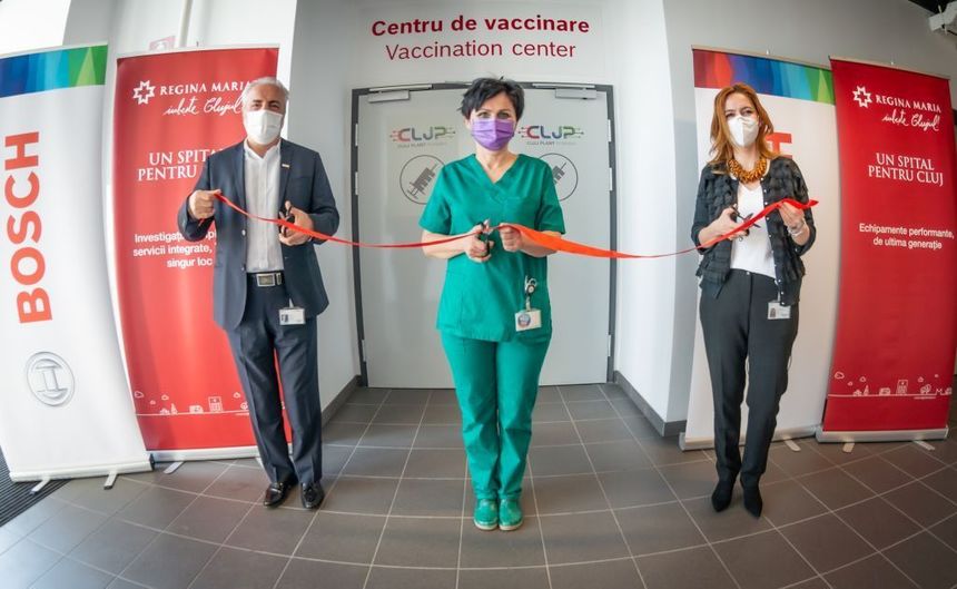 Bosch a deschis un centru de vaccinare în cadrul  fabricii pentru componente auto electronice din Cluj