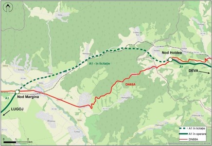 Drulă: Schimbăm viteza de reabilitare pe DN68 A Margina - Holdea, ruta de ocolire a bucăţii lipsă din A1 Sibiu - Nădlac. Lucrările vor dura două luni, traficul va fi restricţionat 