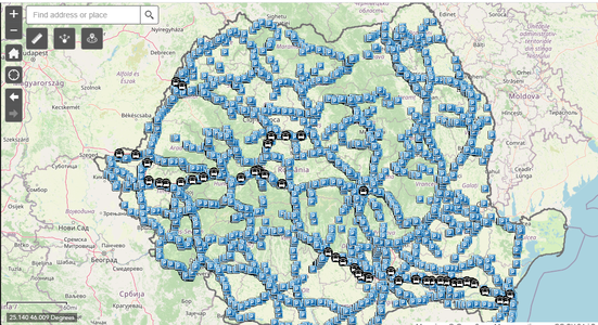 CNAIR a lansat aplicaţia pentru parcările şi spaţiile de servicii aferente drumurilor naţionale şi autostrăzilor

