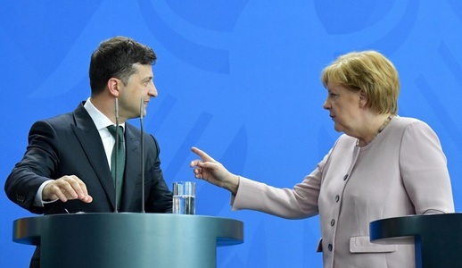 Merkel a dat asigurări Ucrainei că nu  va avea de suferit din cauza gazoductului rusesc Nord Stream 2