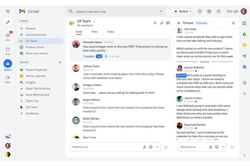 Google lansează noi funcţii de comunicare şi un nou design pentru Gmail