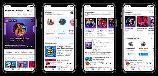Facebook lansează o secţiune dedicată conţinutului audio