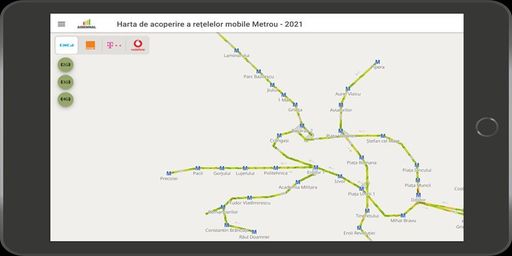 Autoritatea din Comunicaţii a măsurat acoperirea cu semnal de voce mobilă şi la metrou, în tuneluri: 90% acoperire pentru RDS-RCS, 88% pentru Orange, 87% pentru Vodafone şi doar 66% pentru Telekom Mobile