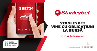 Stanleybet Capital, operator de pariuri sportive şi jocuri de noroc, listează primele sale obligaţiuni corporative la bursă, în valoare de 20 milioane de lei