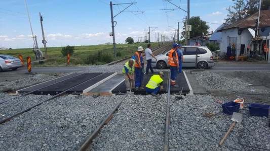 CFR a lansat o licitaţie de până la 793 milioane lei fără TVA, pentru lucrări de întreţinere şi reparaţie a trecerilor la nivel cu calea ferată 