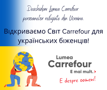 Retailerul Carrefour România anunţă că oferă peste 200 de posturi pentru ucraineni. Cunoaşterea limbii române nu este obligatorie

