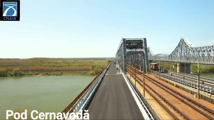 Podul de la Cernavodă a fost redeschis complet traficului