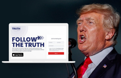 Aplicaţia Truth Social a fostului preşedinte al SUA Donald Trump se va lansa pe un browser web la sfârşitul lunii mai