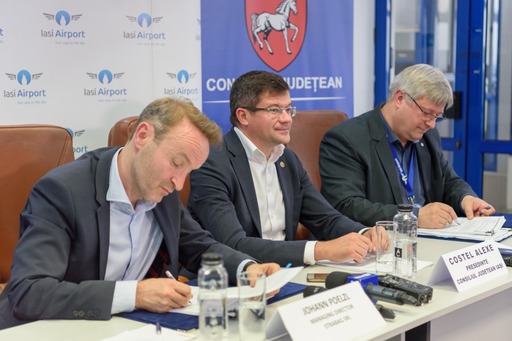 Contractul pentru construirea unui nou terminal la Aeroportul Iaşi, semnat / Traficul aerian nu va fi afectat pe durata lucrărilor 