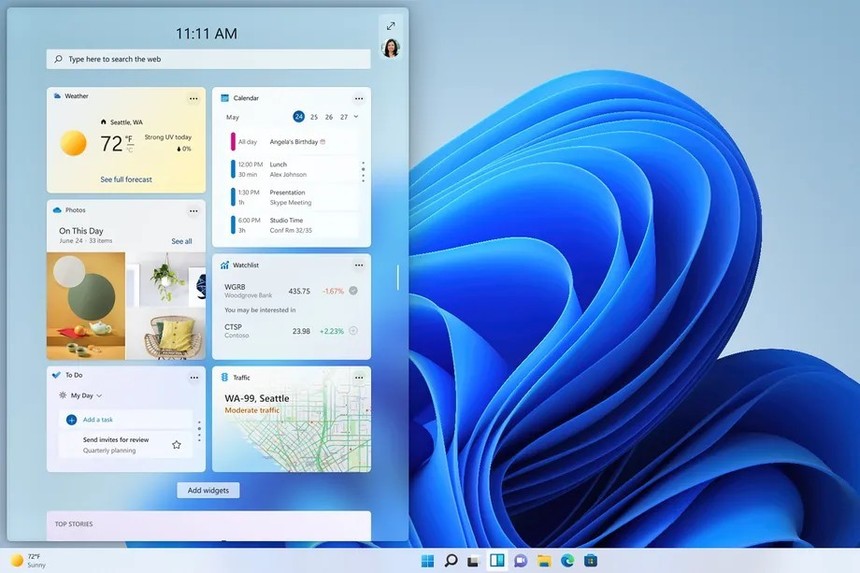 Microsoft va lăsa dezvoltatorii să creeze widget-uri pentru Windows 11