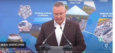 Ciucă, la începerea producţiei de gaze naturale în proiectul operaţionalizat de Black Sea Oil & Gas: Un moment istoric pentru industria energetică, e primul proiect nou de exploatare a gazelor naturale din zona românească a Mării Negre în 30 de ani 
