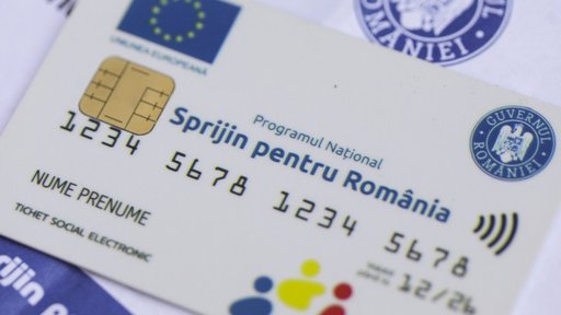 Ministerul Investiţiilor şi Proiectelor Europene anunţă că au fost emise aproximativ 1,6 milioane de carduri pe care se încarcă ajutorul de 250 de lei pentru alimente şi mese calde 
