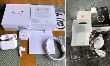 Mii de căşti fără fir şi accesorii telefoane mobile, contrafăcute, descoperite în două containere sosite în Portul Constanţa / Prejudiciu de peste 2,8 milioane de lei