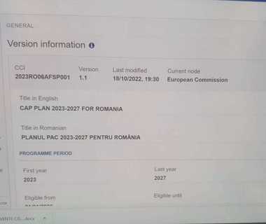Planul Naţional Strategic al României a fost retrimis la Comisia Europeană. Ministrul Agriculturii: România beneficiază de 15,8 miliarde de euro pentru perioada 2023-2027