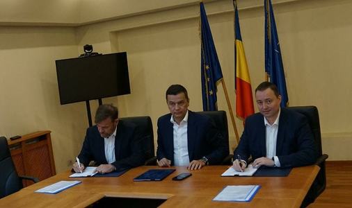 Sorin Grindeanu: A fost semnat astăzi contractul pentru finalizarea construcţiei Lotului Cheţani-Câmpia Turzii, al Autostrăzii Transilvania