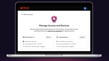 Netflix adaugă o funcţie de gestionare a dispozitivelor