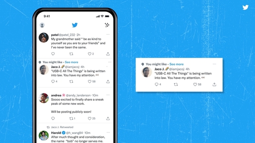 Twitter va afişa mai mult conţinut de la persoane pe care utilizatorii nu le urmăresc