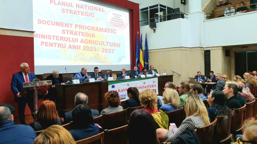 Ministrul Agriculturii despre Caravana Cunoaşterii  Planului Naţional Strategic 2023-2027: Am stabilit un calendar al întâlnirilor cu fermierii. Avem la dispoziţie 15,8 miliarde de euro care trebuie să ajungă la fermieri şi ne asigurăm că vor ajunge