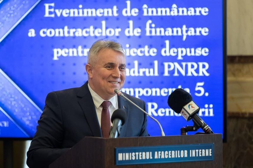 Lucian Bode: Proiectele de investiţii prin PNRR - o prioritate instituţională pentru MAI / 25 de noi contracte semnate / Ce presupun lucrările