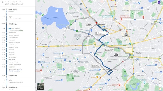 Aplicaţie care transmite către Google Maps date despre poziţia în timp real a vehiculelor de transport în comun din regiunea Bucureşti – Ilfov, realizată de TPBI / Călătorii pot vedea timpul rămas până la sosirea vehiculelor şi traseul urmat