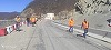 Lucrări de stabilizare a versantului ce mărgineşte DN 10, în zona barajului Siriu - FOTO