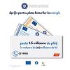 MIPE: Peste 1,5 milioane de familii au achitat facturi prin cardurile de energie, în valoare totală de 352 milioane lei / Boloş: 430.000 beneficiari şi-au plătit facturile fără să fie nevoiţi să se deplaseze