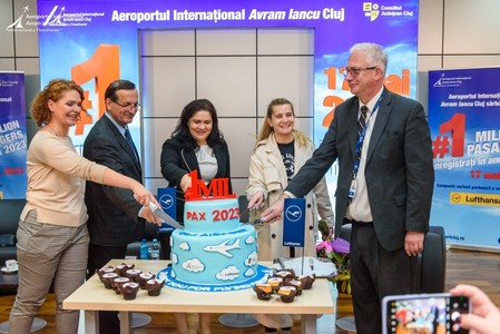 Aeroportul Internaţional ”Avram Iancu” Cluj a sărbătorit pasagerul cu numărul 1 milion în anul 2023, pentru a 12-a oară în istoria sa