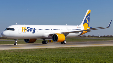 Compania aeriană HiSky anunţă că în luna aprilie a transportat 107.000 de pasageri, de 2,7 ori mai mult decât în aprilie 2022