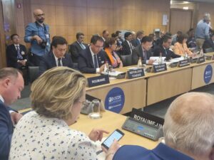 Spătaru: Am expus, la reuniunea ministerială OCDE, mesajul despre importanţa stabilităţii în faţa provocărilor economice şi sociale/ Am evidenţiat importanţa înlăturării barierelor în calea investiţiilor şi menţinerea unui dialog deschis cu mediul privat