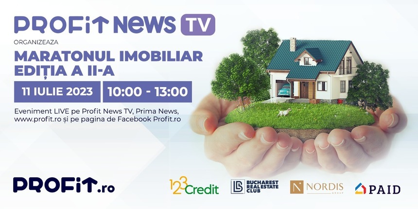 Profit News TV va organiza Maratonul Imobiliar, cu cei mai importanţi jucători de pe piaţa din România